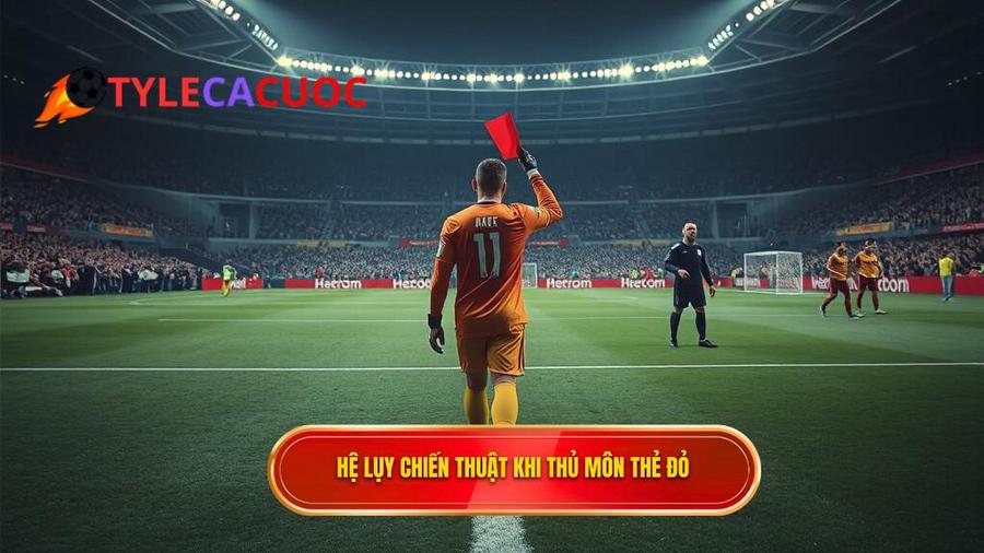 Những hệ lụy chiến thuật khi thủ môn bị thẻ đỏ