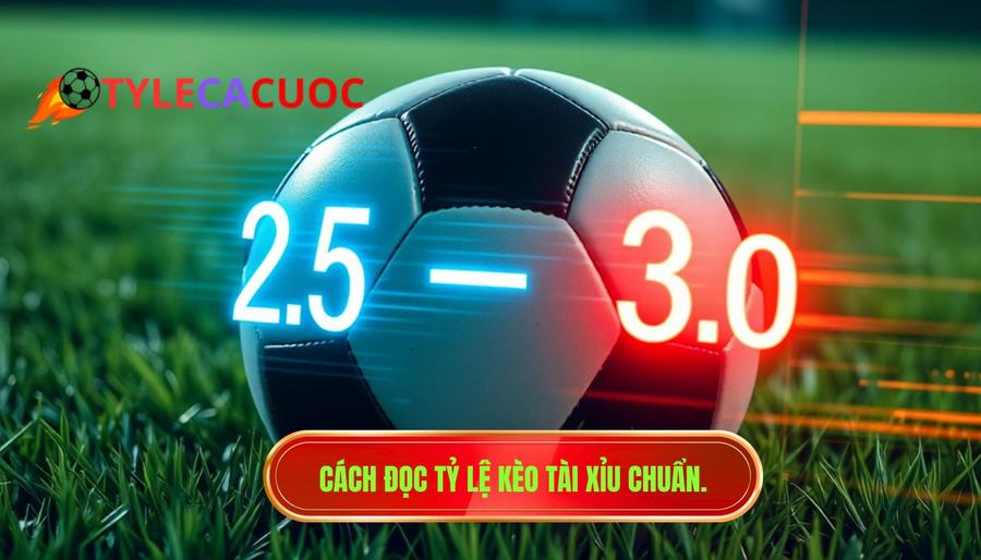 3. Cách đọc tỷ lệ kèo Tài Xỉu chuẩn.